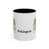 11oz Pekingese Mug, Black, front view