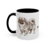 11oz Pekingese Dog Dad Mug, Black, left side view