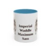 11oz-pekingese-mug-humor-light-blue 11oz Funny Pekingese Mug, Light Blue, front view