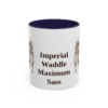 11oz-pekingese-mug-humor-navy 11oz Funny Pekingese Mug, Navy, front view