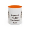 11oz-pekingese-mug-humor-orange 11oz Funny Pekingese Mug, Orange, front view