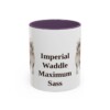 11oz-pekingese-mug-humor-purple 11oz Funny Pekingese Mug, Purple, front view