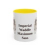 11oz-pekingese-mug-humor-yellow 11oz Funny Pekingese Mug, Yellow, front view