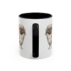 11oz Pekingese Latin Mug, Black, back view