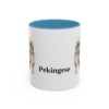 11oz Pekingese Mug, Light Blue, front view