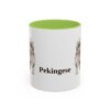 11oz Pekingese Mug, Light Green, front view