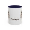 11oz Pekingese Mug, Navy, front view