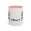 11oz Pekingese Mug, Pink, front view