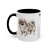 11oz Pekingese Mug, Black, left side view