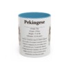 11oz Pekingese Mug, Light Blue, front view