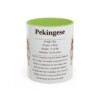 11oz Pekingese Mug, Light Green, front view
