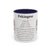 11oz Pekingese Mug, Navy, front view