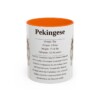 11oz Pekingese Mug, Orange, front view
