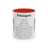 11oz Pekingese Mug, Red, front view