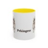 11oz Pekingese Mug, Yellow, front view