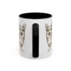 11oz Pembroke Welsh Corgi Dog Dad Mug, Black, back view