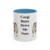 11oz-pembroke-welsh-corgi-mug-humor-light-blue 11oz Funny Pembroke Welsh Corgi Mug, Light Blue, front view