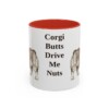 11oz-pembroke-welsh-corgi-mug-humor-red 11oz Funny Pembroke Welsh Corgi Mug, Red, front view