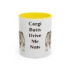 11oz-pembroke-welsh-corgi-mug-humor-yellow 11oz Funny Pembroke Welsh Corgi Mug, Yellow, front view