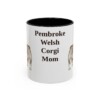 11oz-pembroke-welsh-corgi-mug-mom-black-front 11oz Pembroke Welsh Corgi Dog Mom Mug, Black, front view