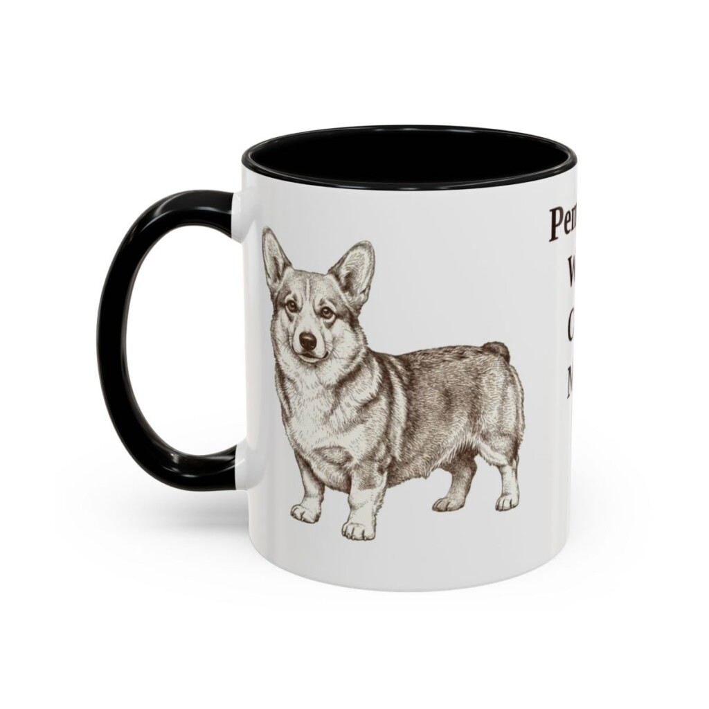 11oz-pembroke-welsh-corgi-mug-mom-black-left 11oz Pembroke Welsh Corgi Dog Mom Mug, Black, left side view