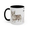 11oz Pembroke Welsh Corgi Mug, Black, left side view
