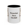 11oz-peruvian-inca-orchid-mug-black-front 11oz Peruvian Inca Orchid Mug, Black, front view