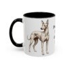 11oz Peruvian Inca Orchid Dog Dad Mug, Black, left side view