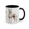 11oz Peruvian Inca Orchid Latin Mug, Black, right side view