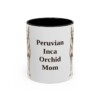 11oz Peruvian Inca Orchid Dog Mom Mug, Black, front view