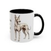 11oz Peruvian Inca Orchid Dog Mom Mug, Black, right side view