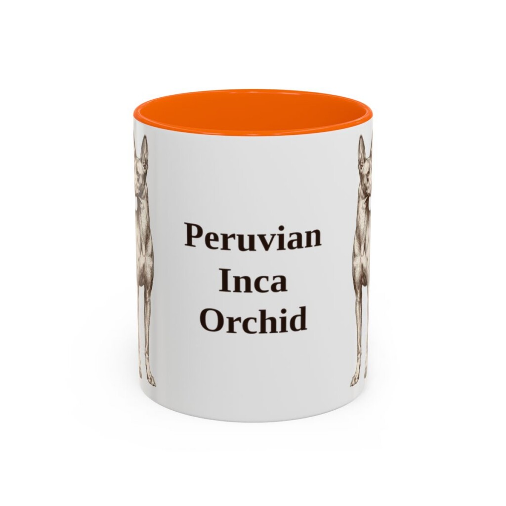 11oz-peruvian-inca-orchid-mug-orange 11oz Peruvian Inca Orchid Mug, Orange, front view