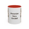 11oz-peruvian-inca-orchid-mug-red 11oz Peruvian Inca Orchid Mug, Red, front view