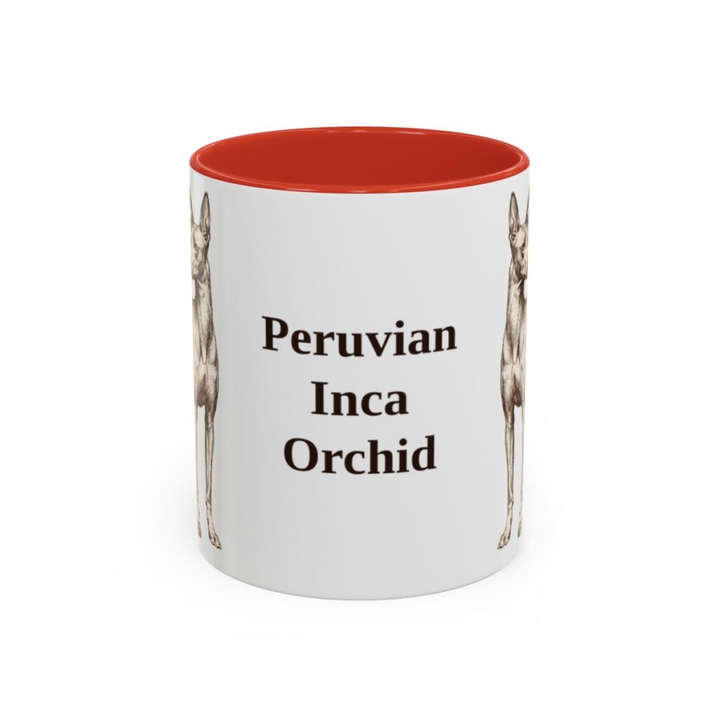 11oz-peruvian-inca-orchid-mug-red 11oz Peruvian Inca Orchid Mug, Red, front view