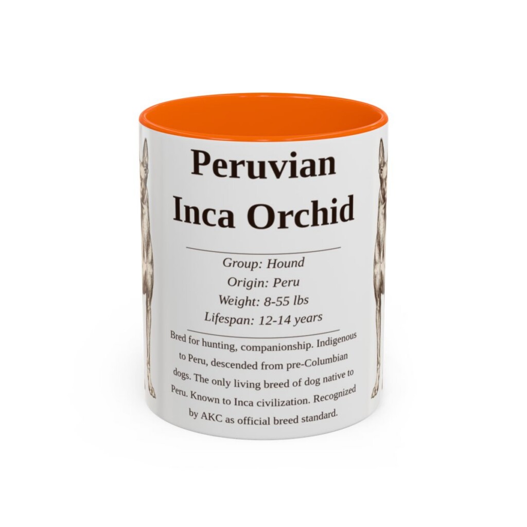 11oz-peruvian-inca-orchid-mug-writeup-orange 11oz Peruvian Inca Orchid Mug, Orange, front view