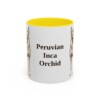 11oz-peruvian-inca-orchid-mug-yellow 11oz Peruvian Inca Orchid Mug, Yellow, front view