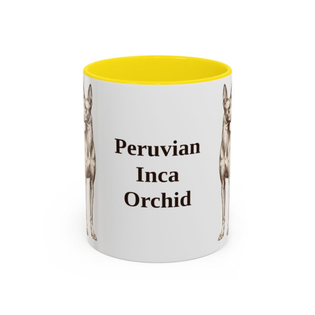 11oz-peruvian-inca-orchid-mug-yellow 11oz Peruvian Inca Orchid Mug, Yellow, front view