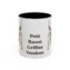 11oz Petit Basset Griffon Vendeen Mug, Black, front view