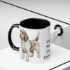 11oz Funny Petit Basset Griffon Vendeen Mug, Black, lifestyle photo
