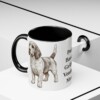 11oz Petit Basset Griffon Vendeen Dog Mom Mug, Black, lifestyle photo