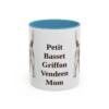 11oz Petit Basset Griffon Vendeen Dog Mom Mug, Light Blue, front view