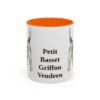 11oz Petit Basset Griffon Vendeen Mug, Orange, front view