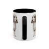 11oz Petit Basset Griffon Vendeen Mug, Black, back view