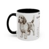11oz Petit Basset Griffon Vendeen Mug, Black, left side view