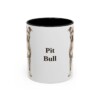 11oz Pit Bull Mug, Black, front view