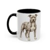 11oz Pit Bull Mug, Black, left side view