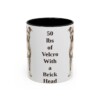 11oz Funny Pit Bull Mug, Black, front view