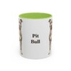 11oz Pit Bull Mug, Light Green, front view