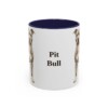 11oz Pit Bull Mug, Navy, front view