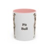 11oz Pit Bull Mug, Pink, front view